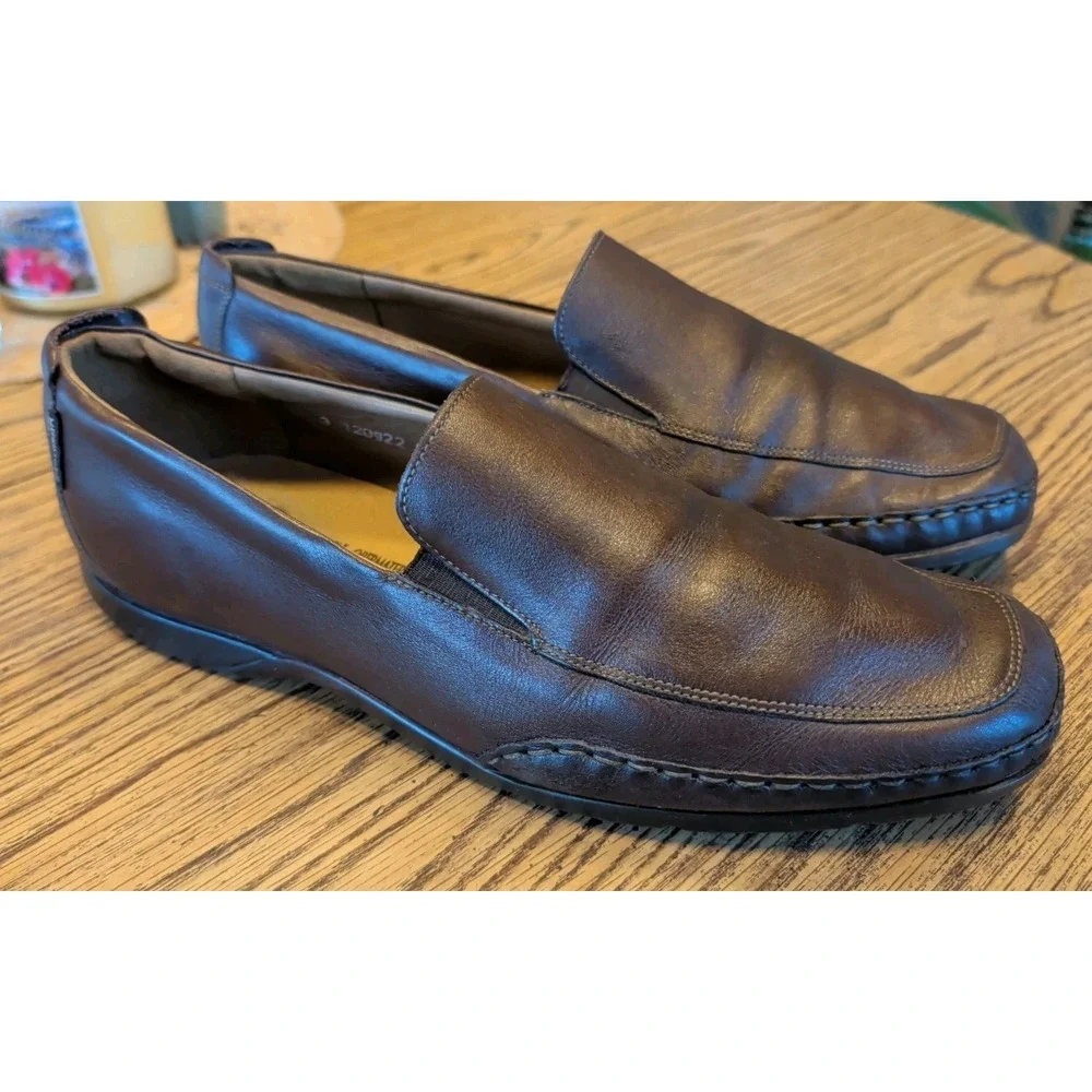 Mephisto Mens 10.5 Brown Leather Cool Air Comfort Shoes  display picture 3